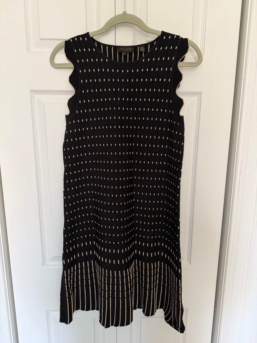 Ted Baker Black and gold Sleeveless Knit Dress